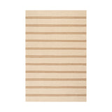 IN STORE - Nate Berkus York Striped Wool Cozy Area Rug IN STORE - rugs Dash & Albert Tan 3' x 5'