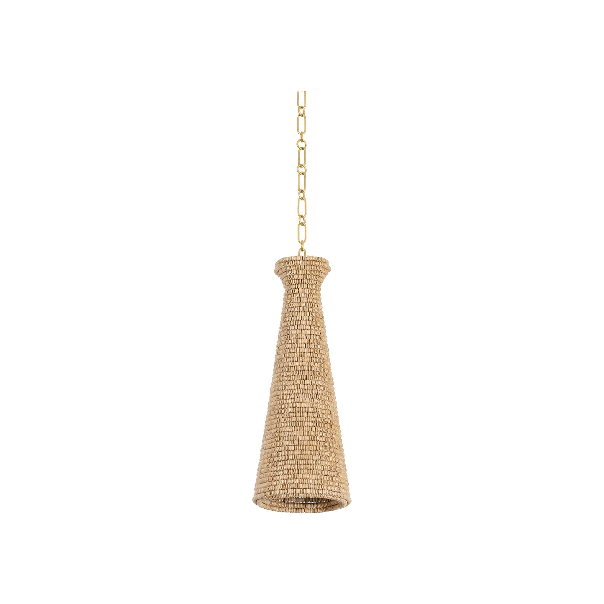 Tallman Pendant, Vintage Gold Leaf Small