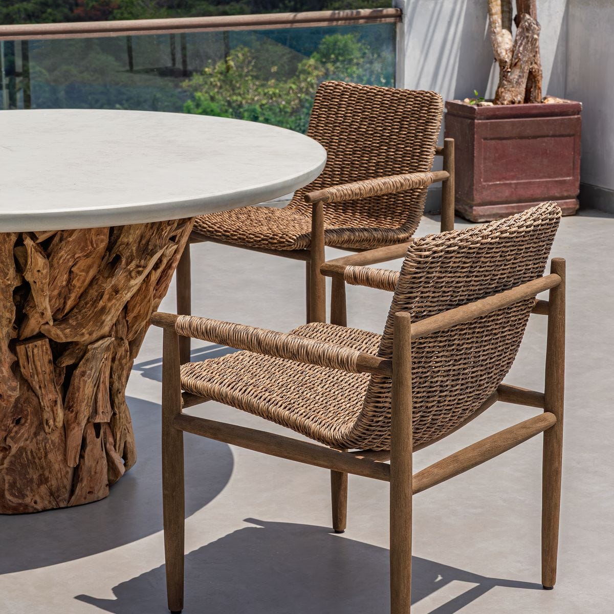 Suma Outdoor Dining Chair FURNITURE - outdoor dining chair Uttermost
