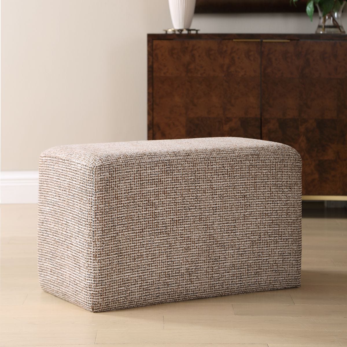Kelsey Ottoman FURNITURE - ottoman Uttermost