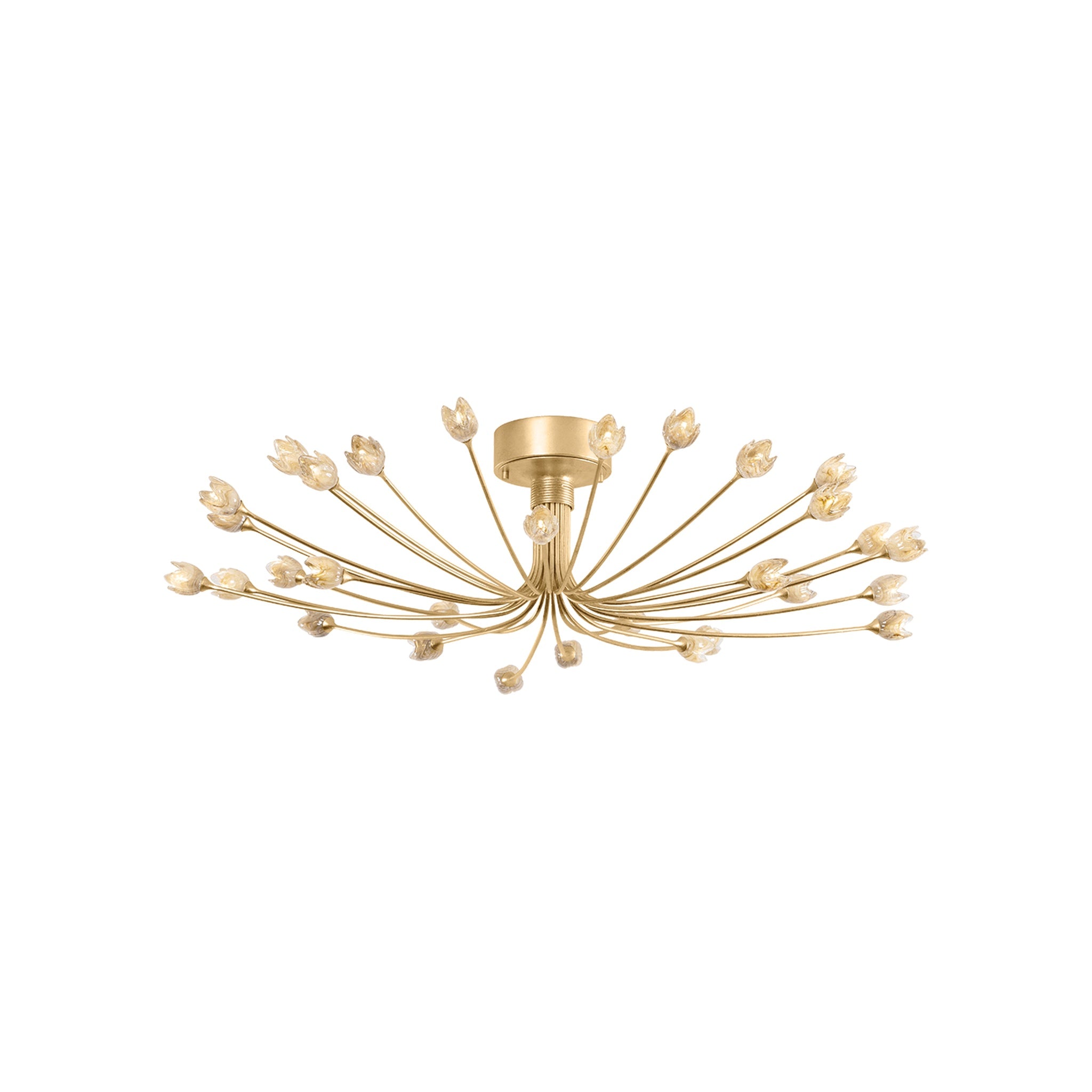 Falkirk Semi Flush, Vintage Gold Leaf Large