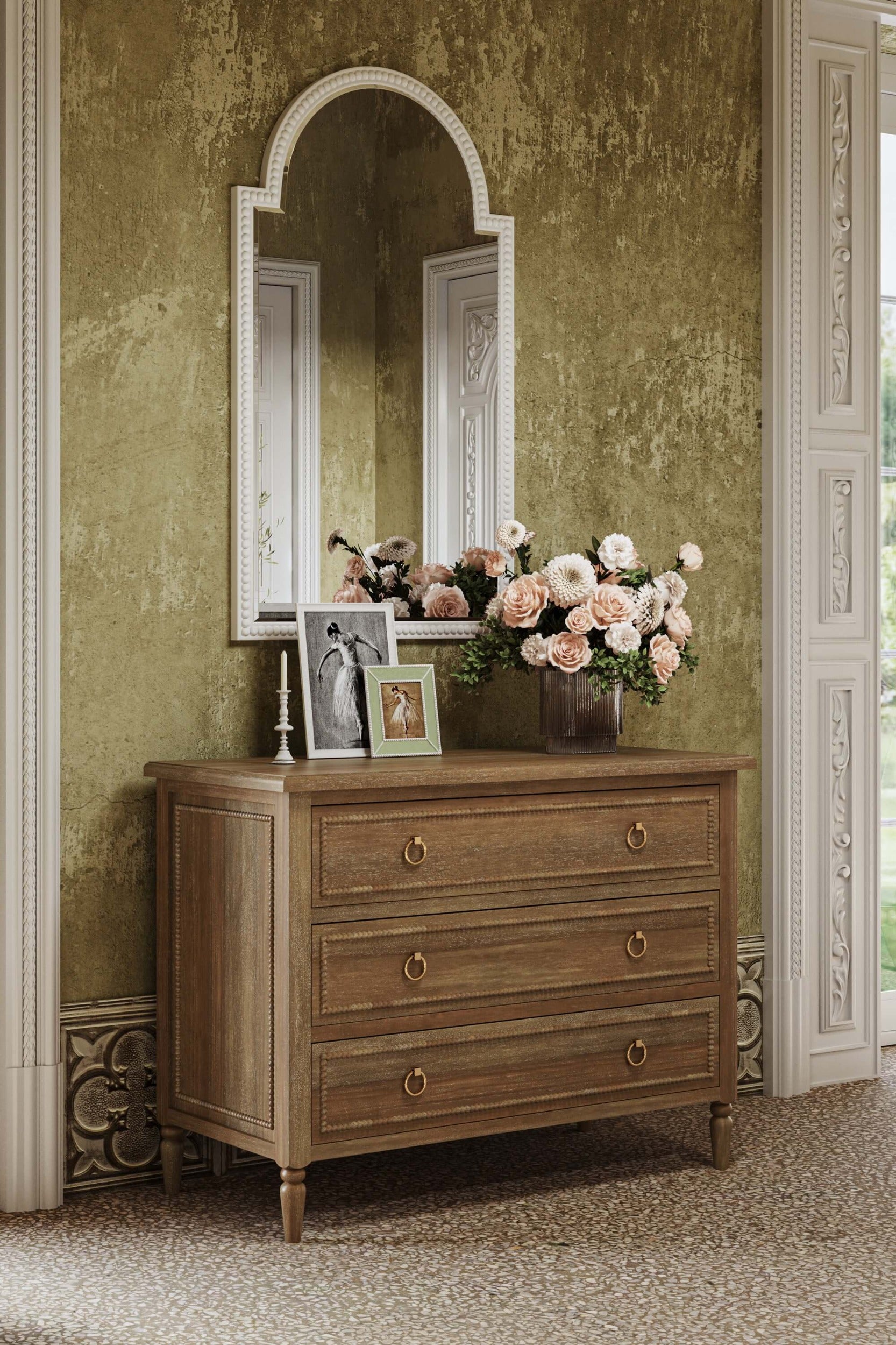 Cholet 3 Drawer Dresser FURNITURE - dressers & chests Bramble