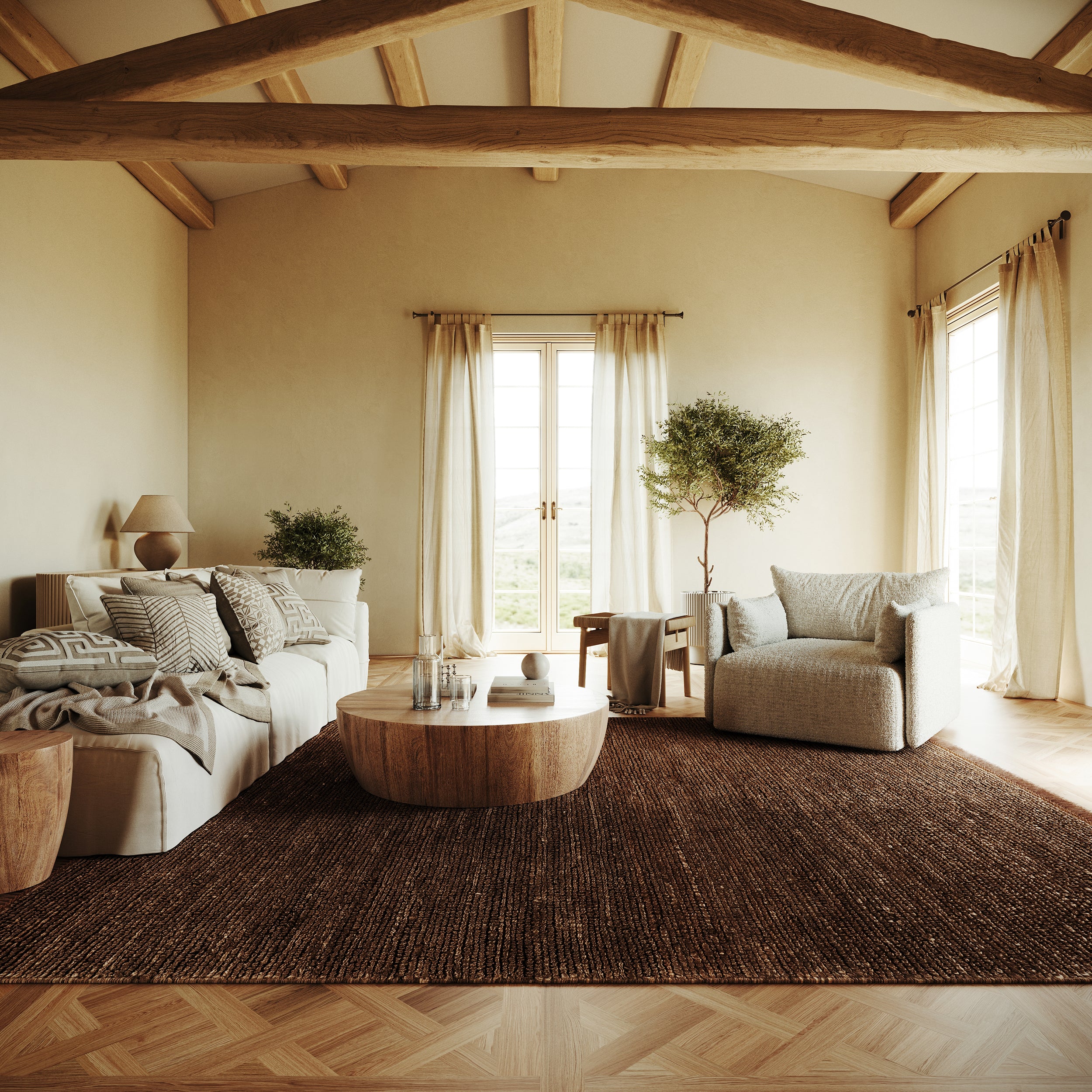 Varnu Textured Handmade Jute Rug