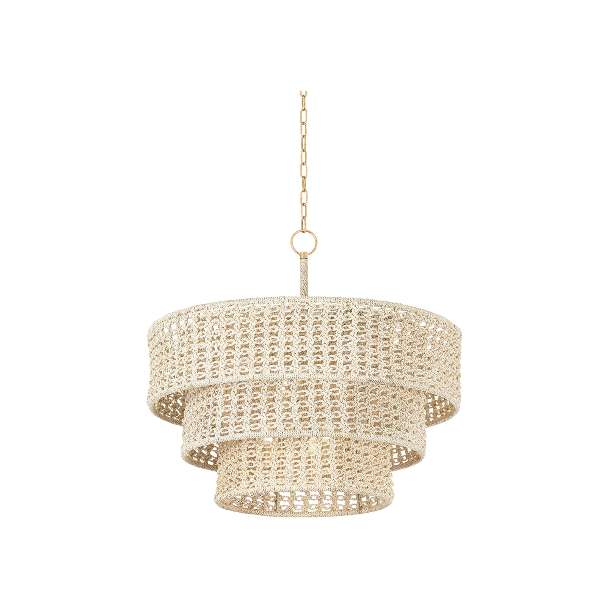 Yorkhill Pendant, Vintage Gold Leaf Large