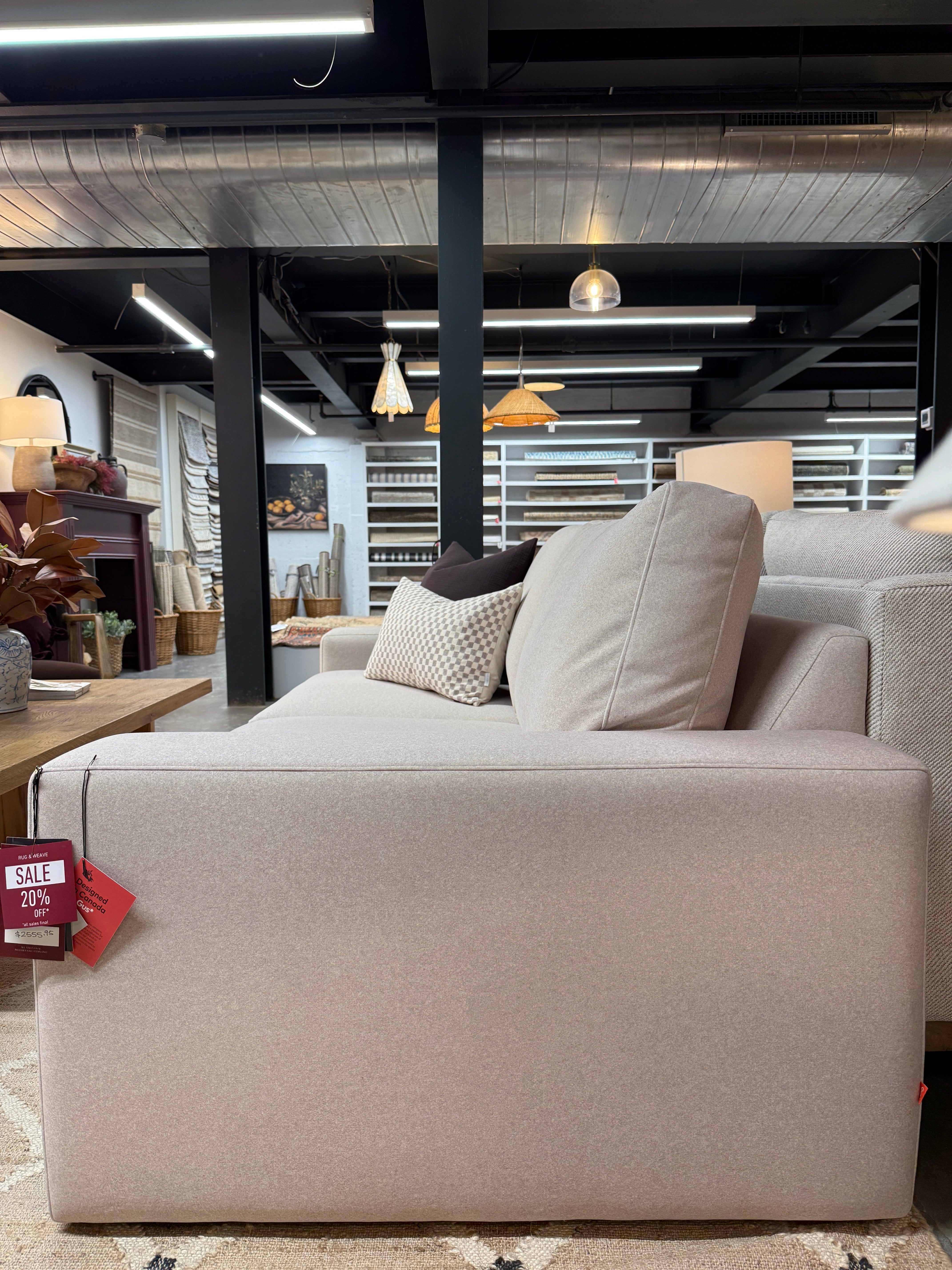 FLOOR MODEL - Gus* Modern Ashdale 84" Sofa - Merino Cream FURNITURE - floor model Gus