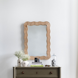 Scalloped Linden Mirror