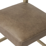 Ferris Counter Stool - Brown Leather 12 - a - FURNITURE - bar/counter stool Four Hands