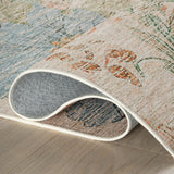 Zell Transitional Floral Machine Washable Rug RUGS - synthetic Dash & Albert
