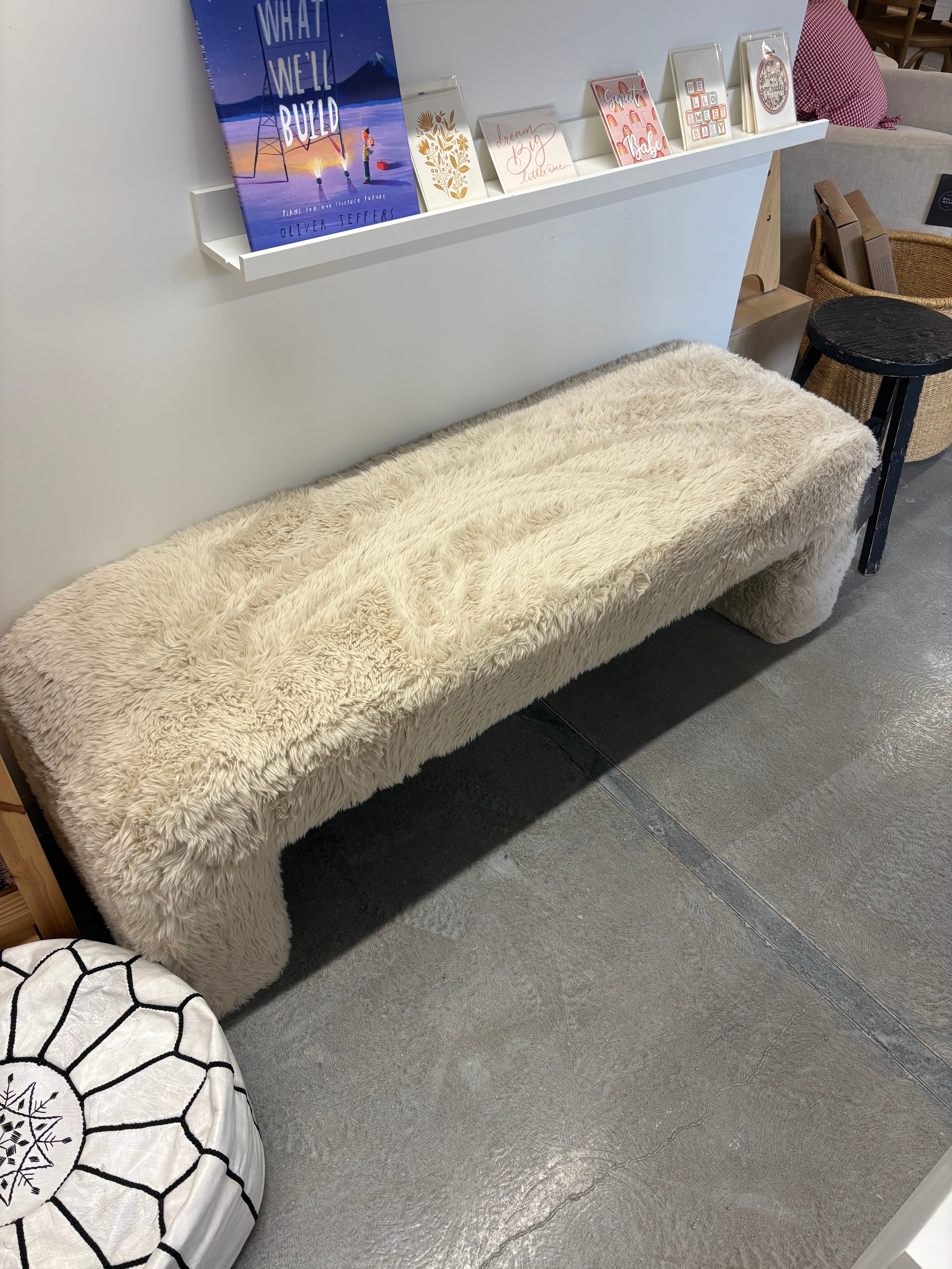 FLOOR MODEL - Ginny Bench - Downey Cream FURNITURE - floor model Style In Form