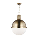 Hanks One Light Large Pendant LIGHTING - pendant Visual Comfort Satin Brass