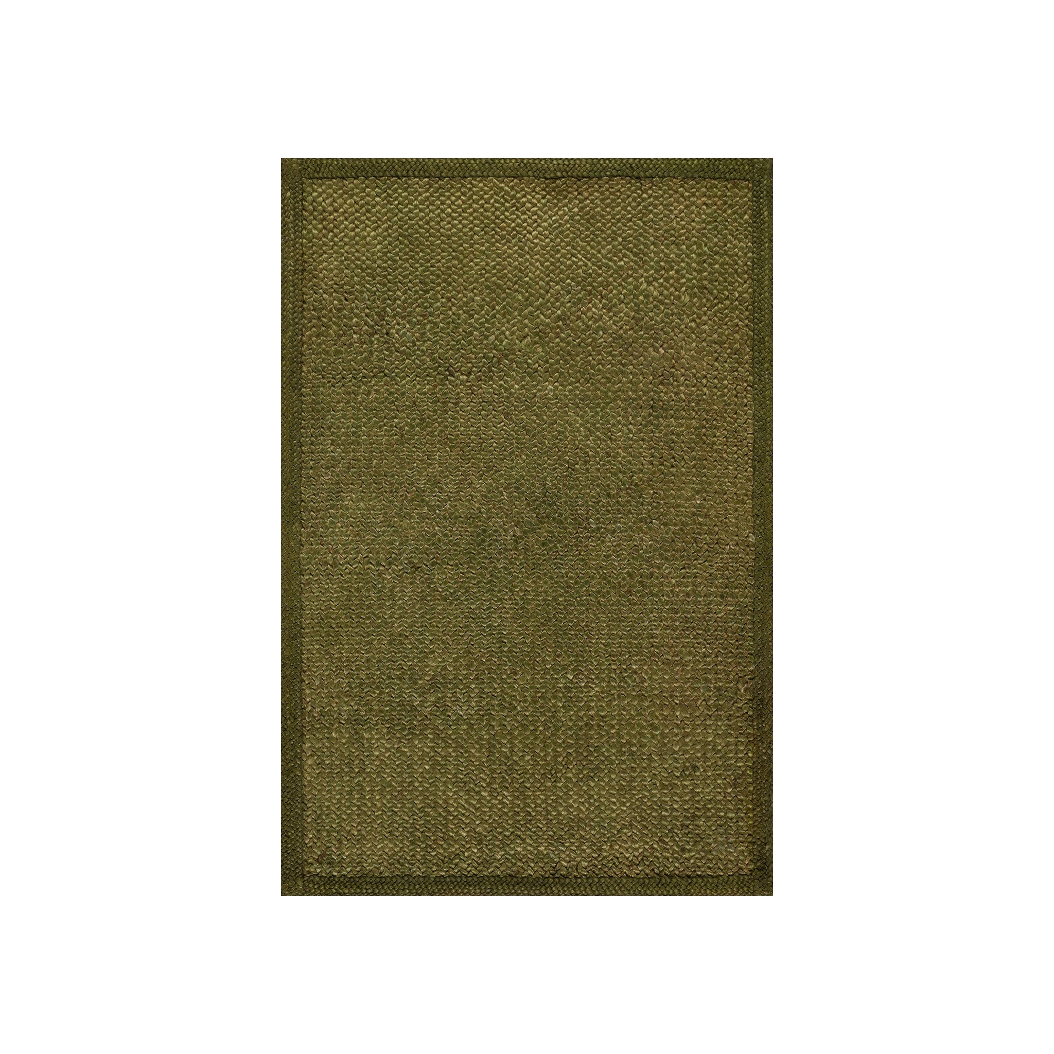 Thale Textured Handmade Jute Rug, Green 2' x 3'