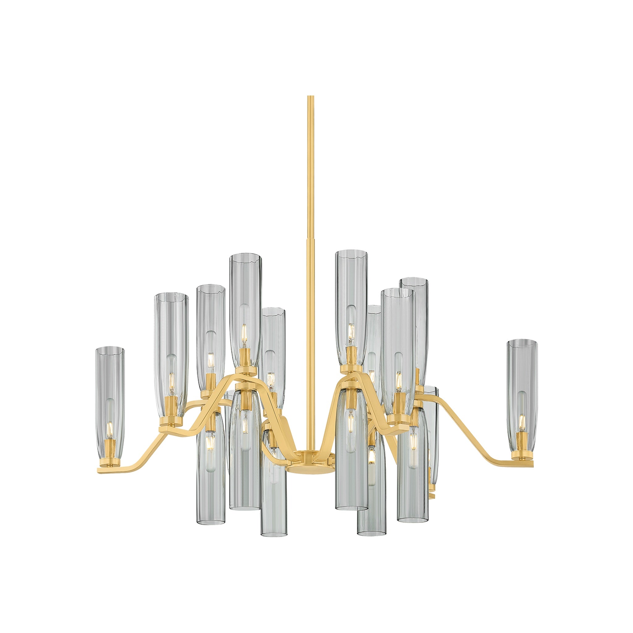 Harpswell Chandelier, Aged Brass Large