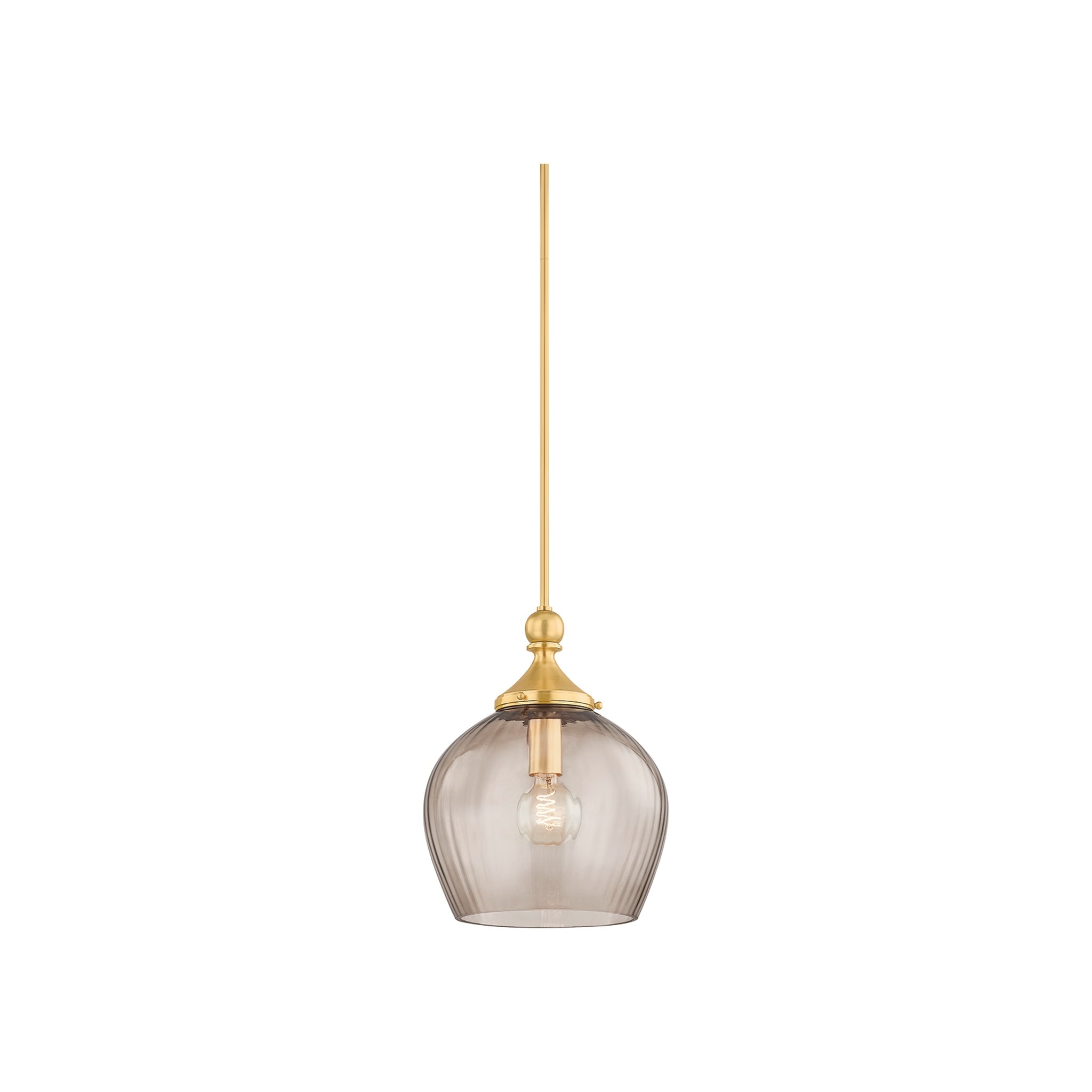 Chatton Pendant, Aged Brass Small