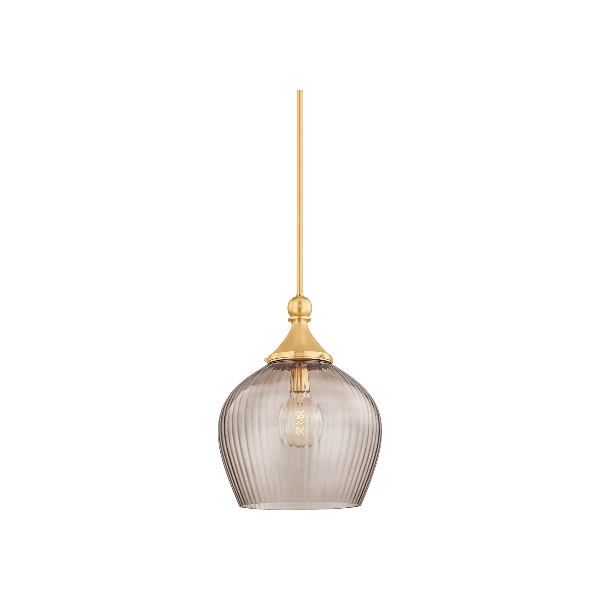 Chatton Pendant, Aged Brass Large