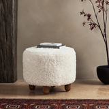 Ainsley Ottoman Round - Natural