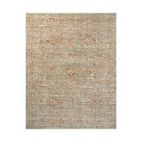 OVERSTOCK RUG - Loloi Heritage Aqua / Terracotta Rug - 8' x 10'