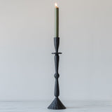 Matte Finish Black Taper Candle Holder - Rug & Weave