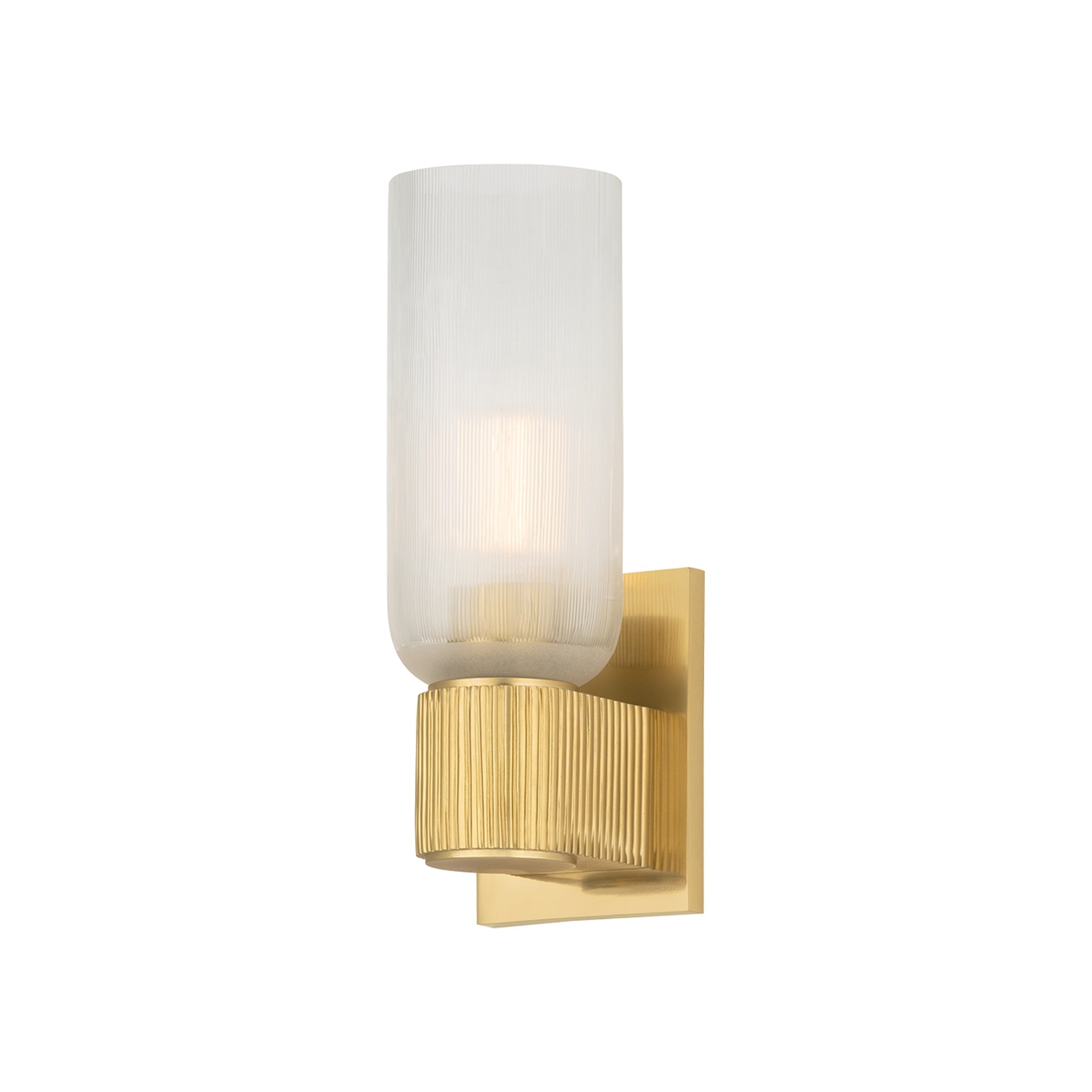 Irondale Wall Sconce, Aged Brass Small