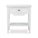 Orle Side Table FURNITURE - side table Bramble Architectural White