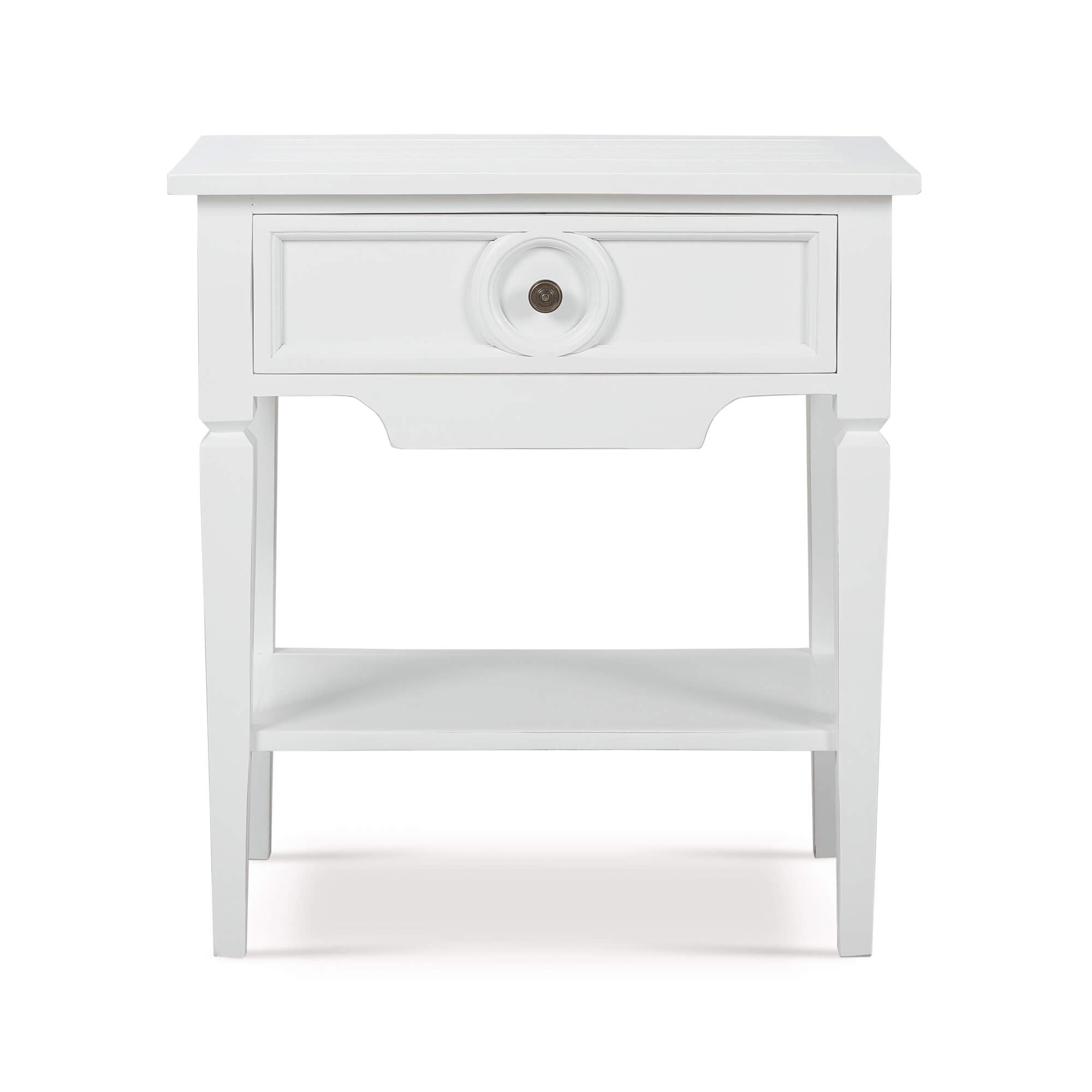 Orle Side Table FURNITURE - side table Bramble Architectural White