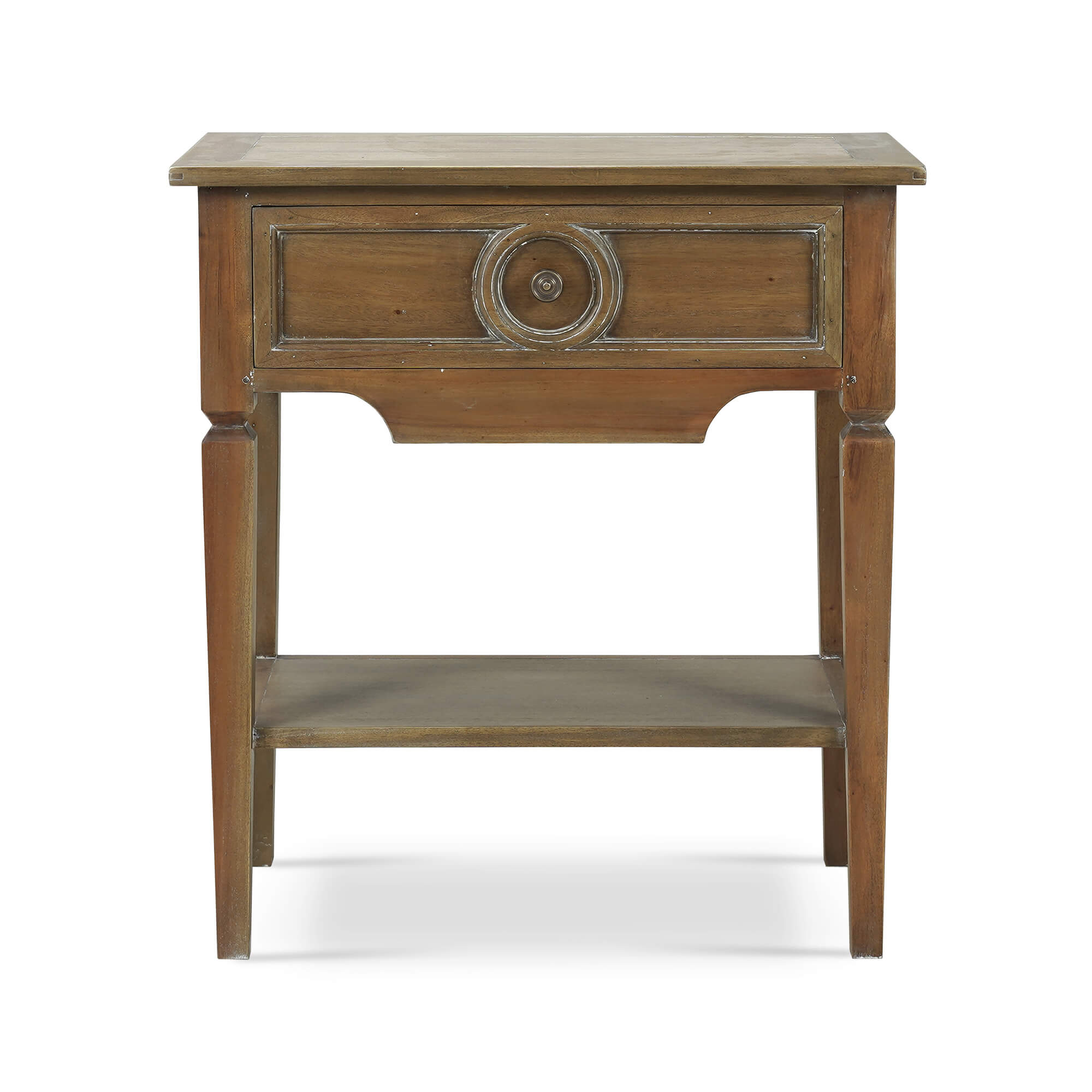 Orle Side Table, Straw Wash