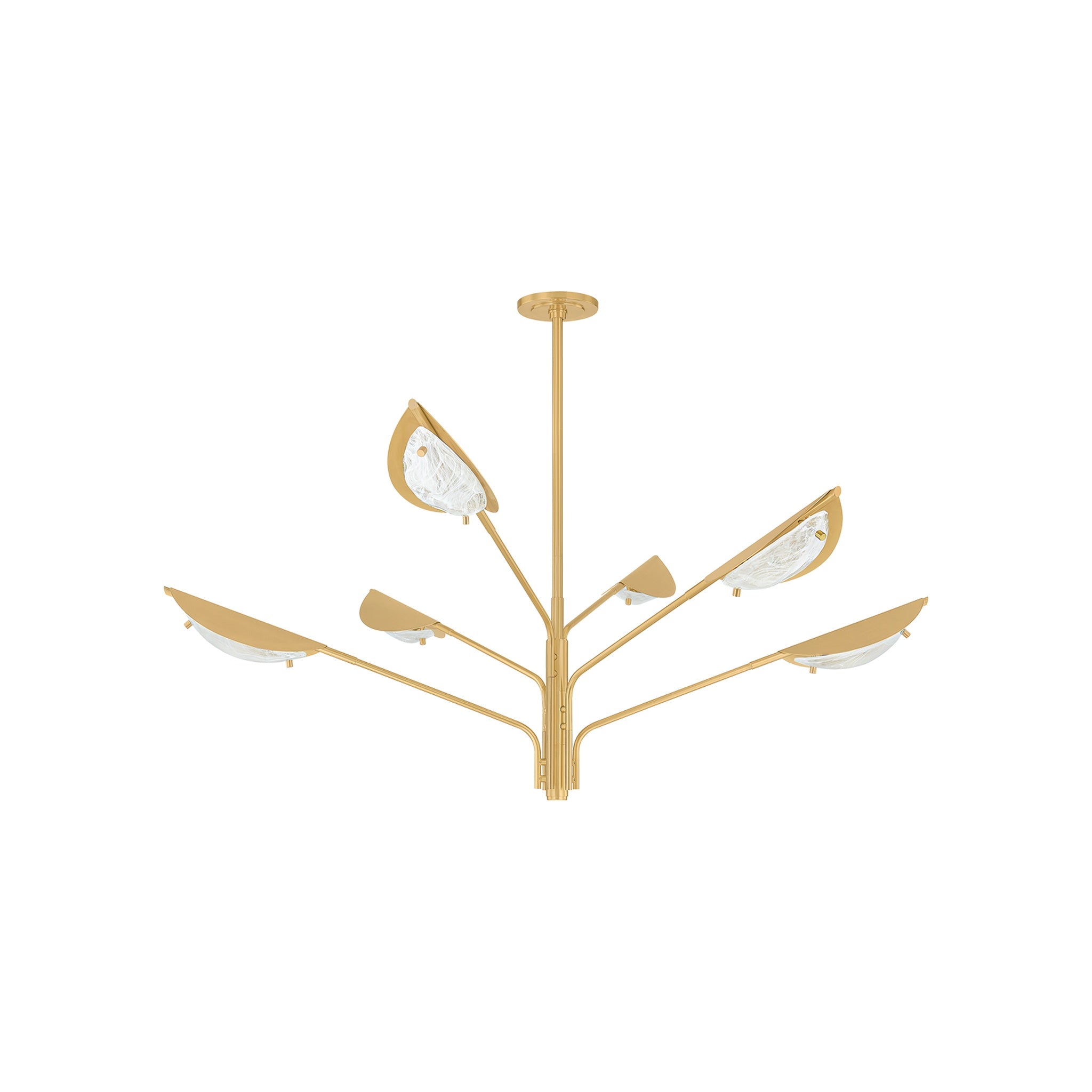 Levin Chandelier, Aged Brass Large