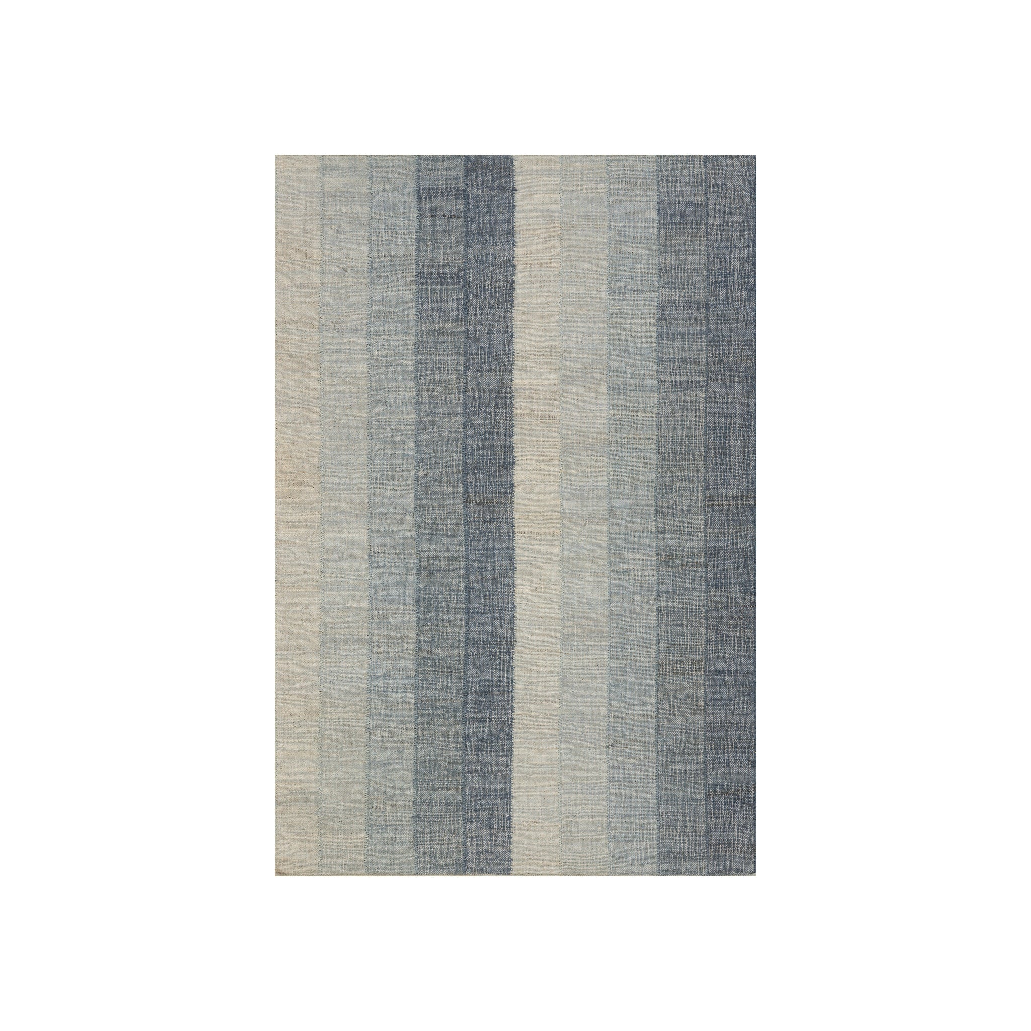 Tayo Modern Striped Indoor Rug, Blue 2' x 3'
