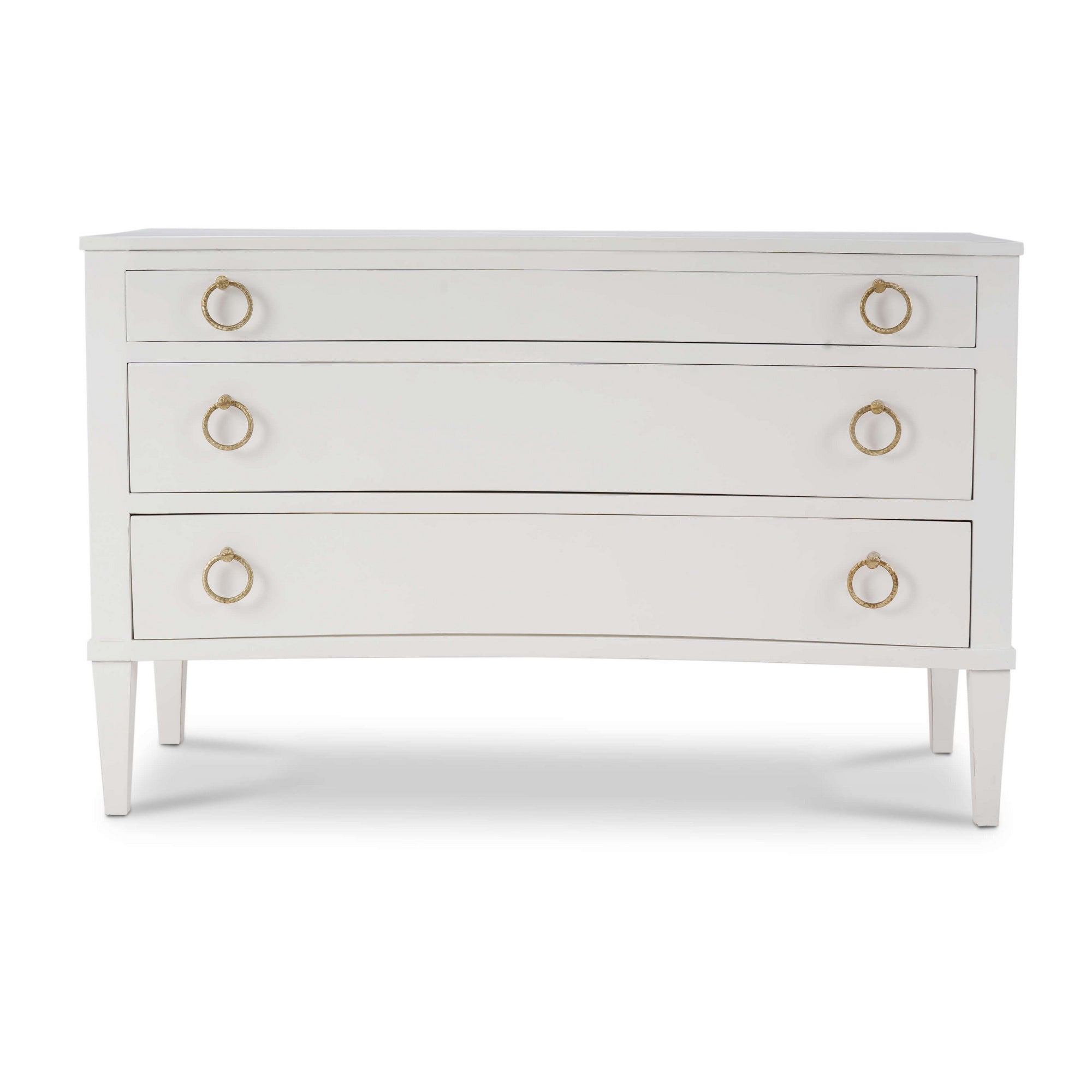 Bowie 3 Drawer Chest FURNITURE - dressers & chests Bramble Architectural White