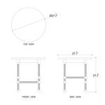 Essex Side Table FURNITURE - side table Bramble
