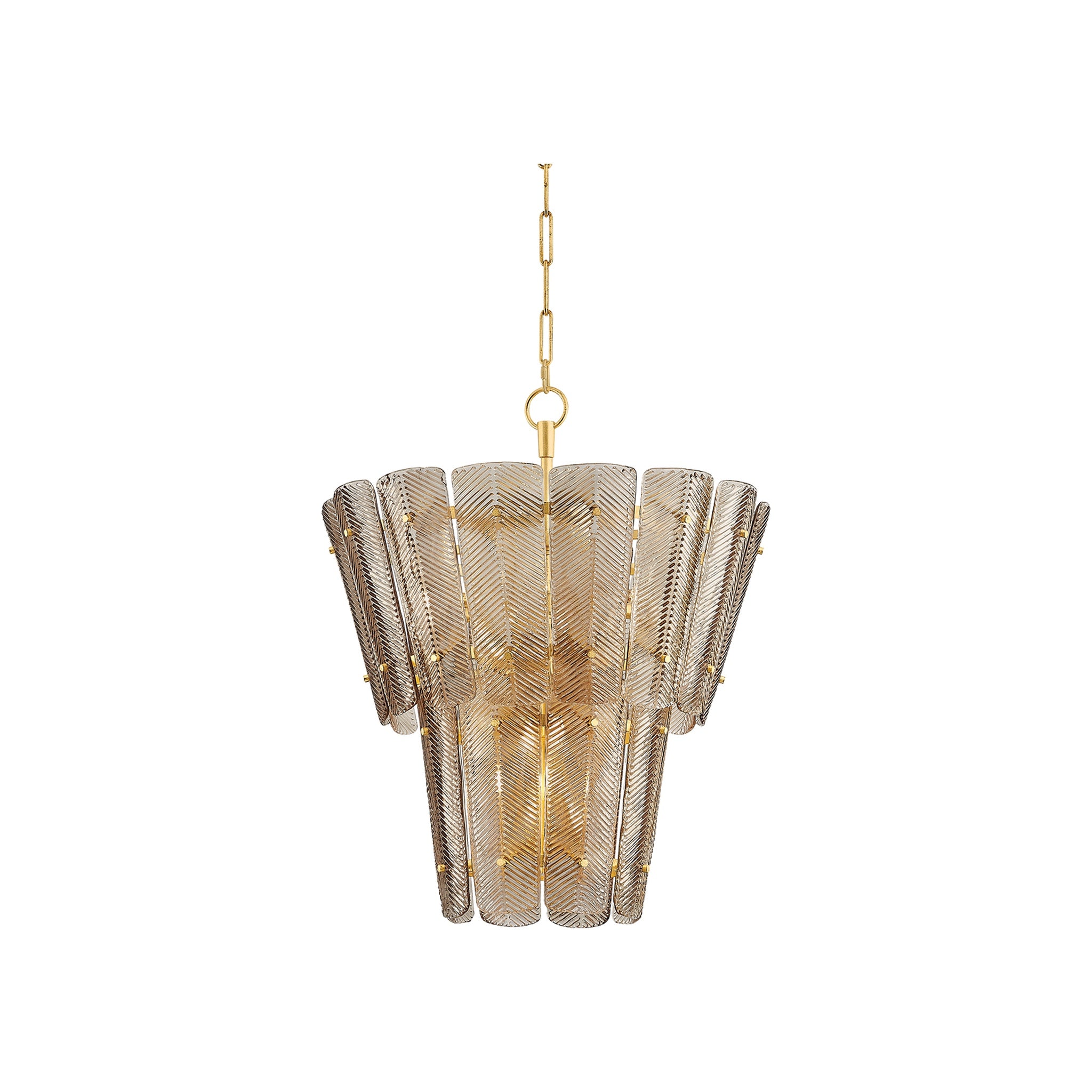 Cassian Chandelier, Vintage Gold Leaf Small