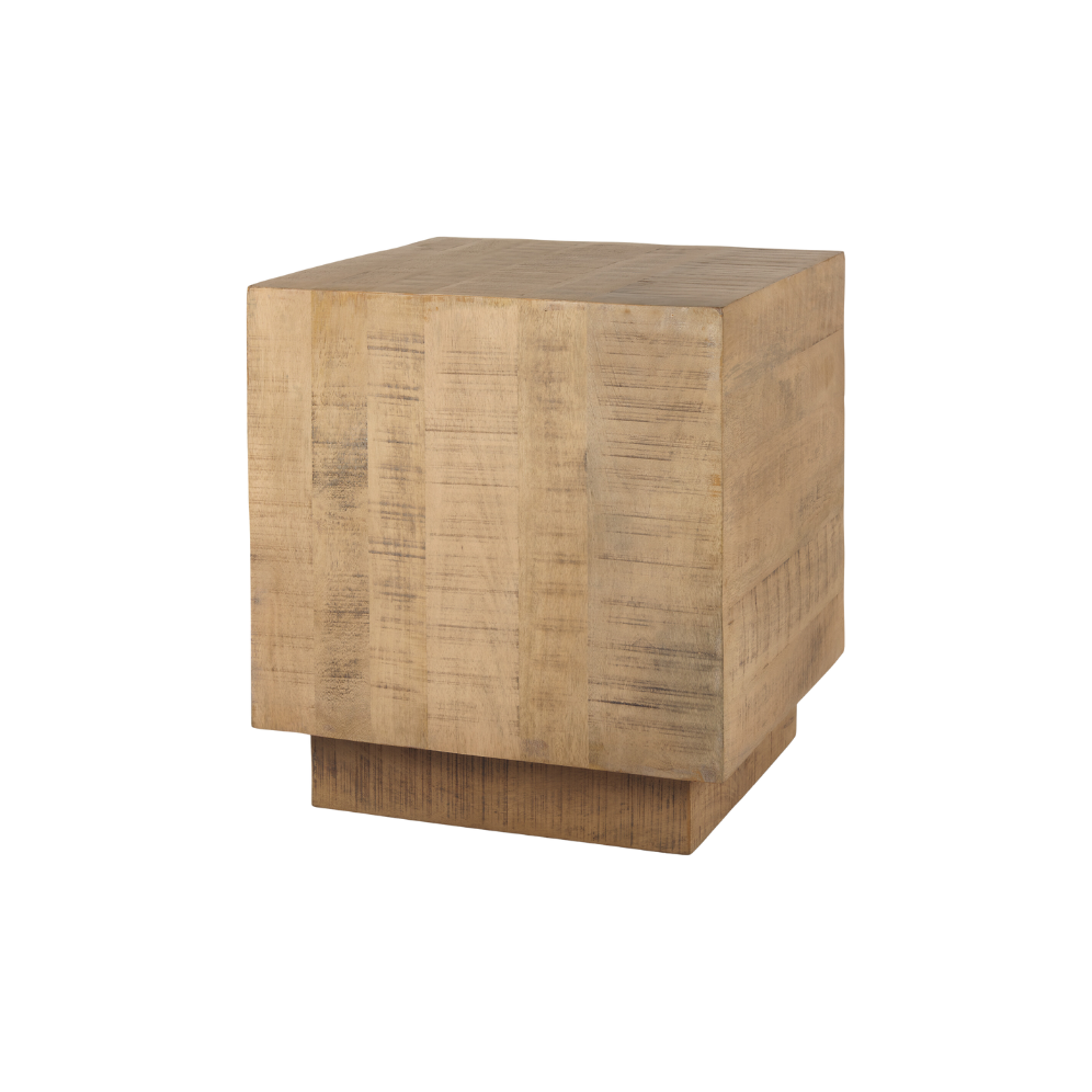 Hutton Side Table 5 - a - FURNITURE - accent table - wood Mercana Light Brown Wood