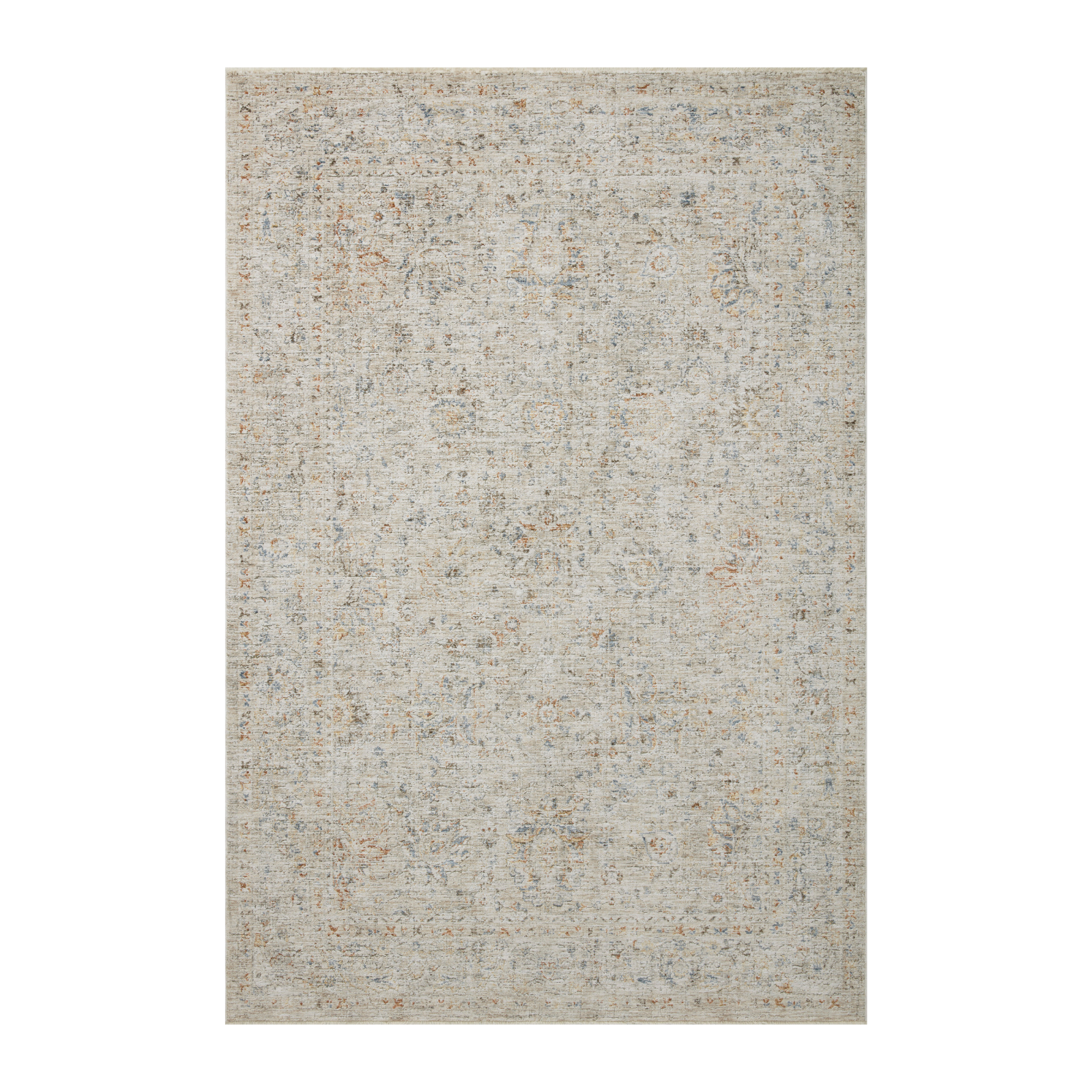 Amber Lewis x Loloi Honora Bone / Multi Rug, 18" x 18" Sample