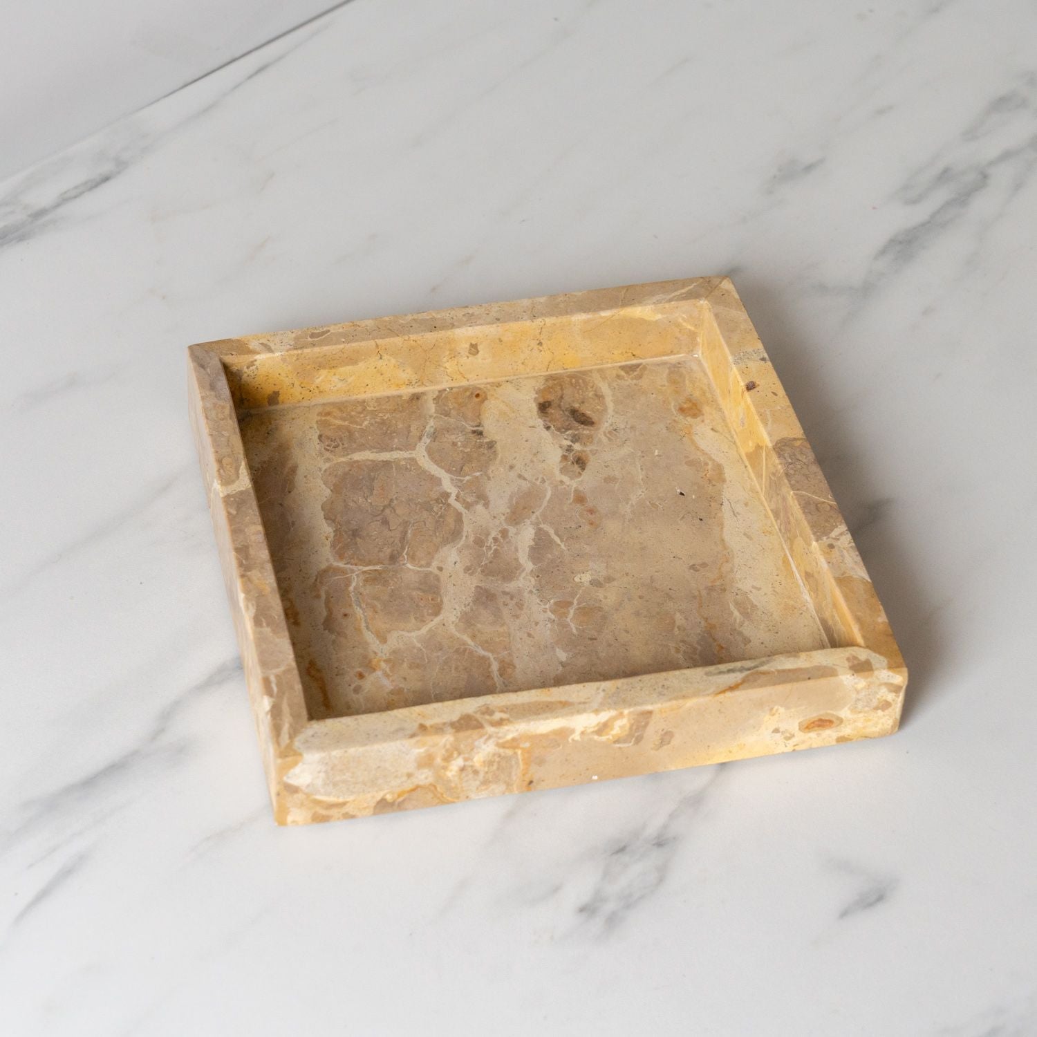 Toffee Marble Tray - Rug & Weave