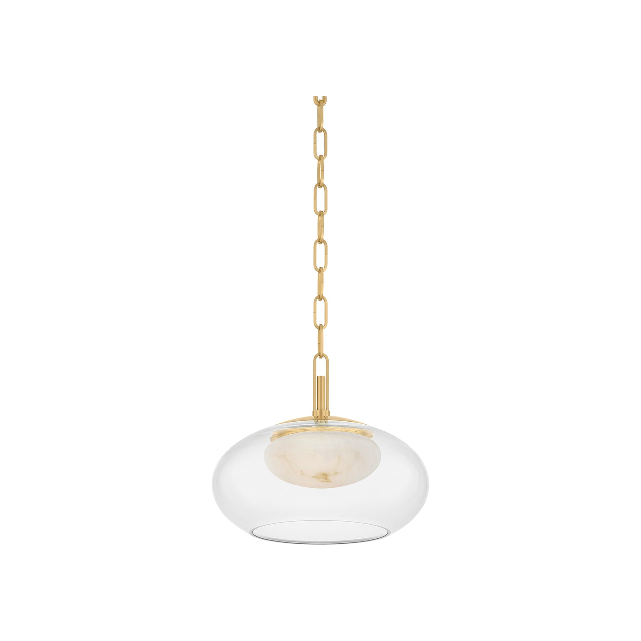 Moore Pendant, Aged Brass