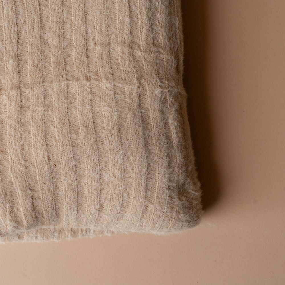 Holiday Gifting Bundle | Plush Throw, Travertine Jar with Lid & Footed Glass Bowl Rug and Weave