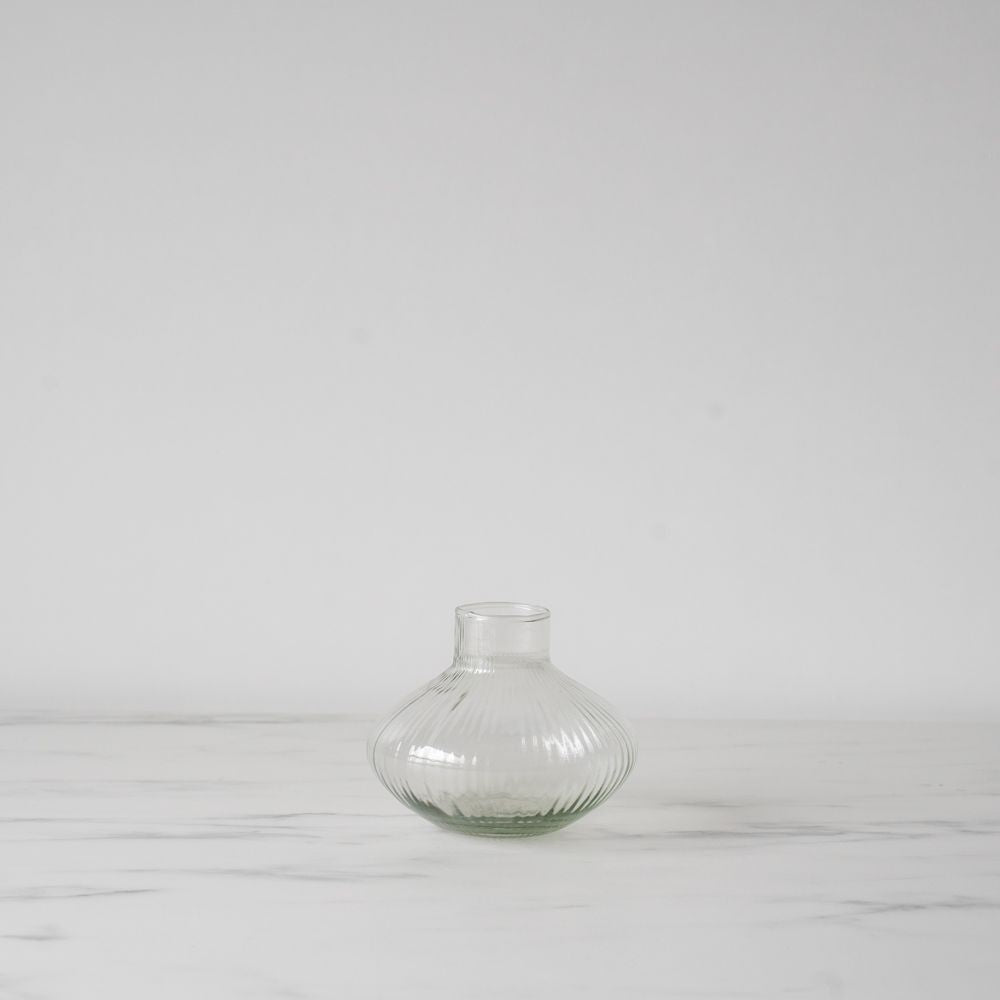 Ribbed Glass Bud Vases - Rug & Weave