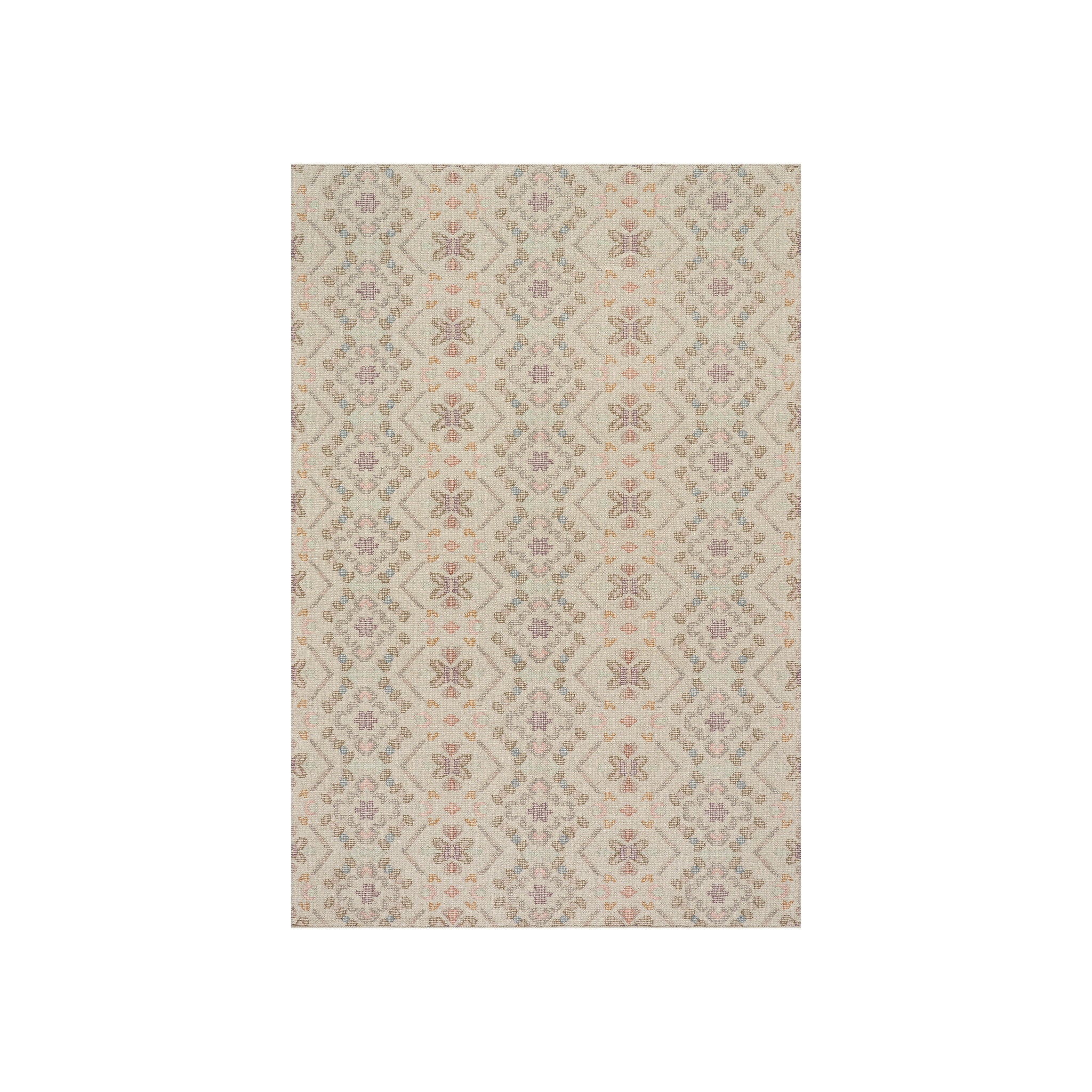 Vittoria Cotton Rug, Multicolor 2' x 3'