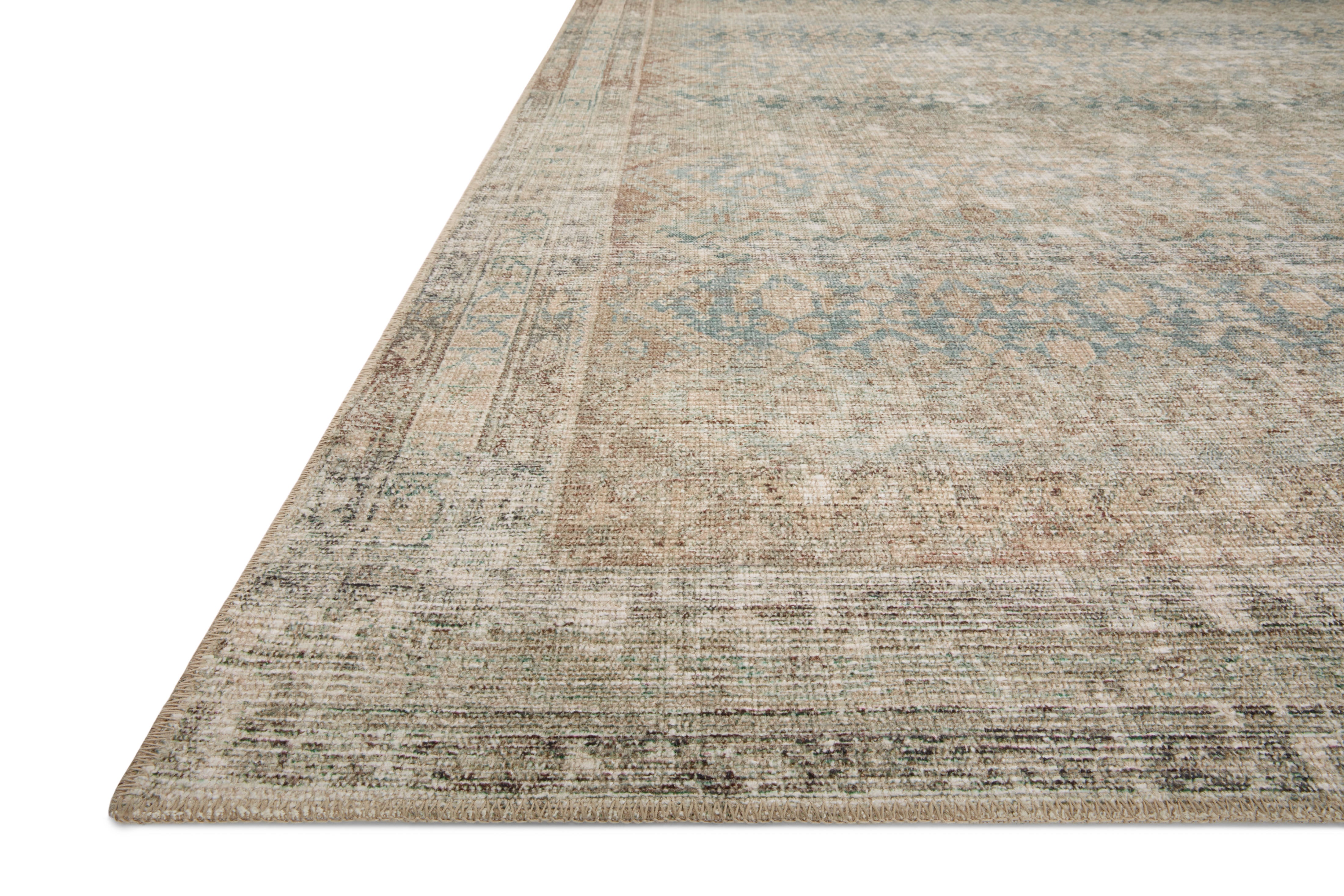 Angela Rose x Loloi Aubrey Jade/ Natural Rug 0-RUGS Loloi