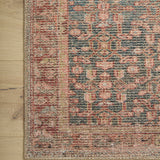 Angela Rose x Loloi Aubrey Blue/ Terracotta Rug 0-RUGS Loloi