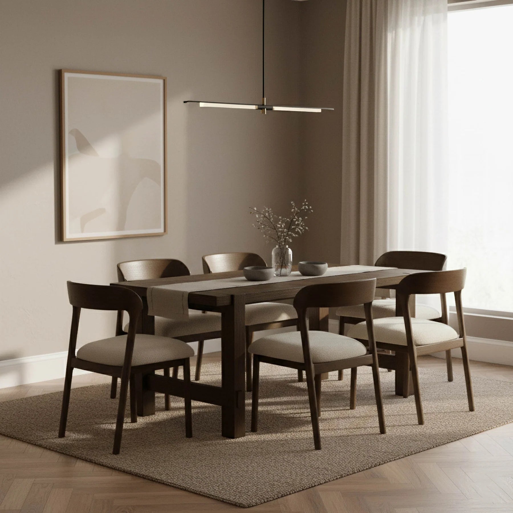 Abstract Dining Chair - set of 2 FURNITURE - chairs LH IMPORTS