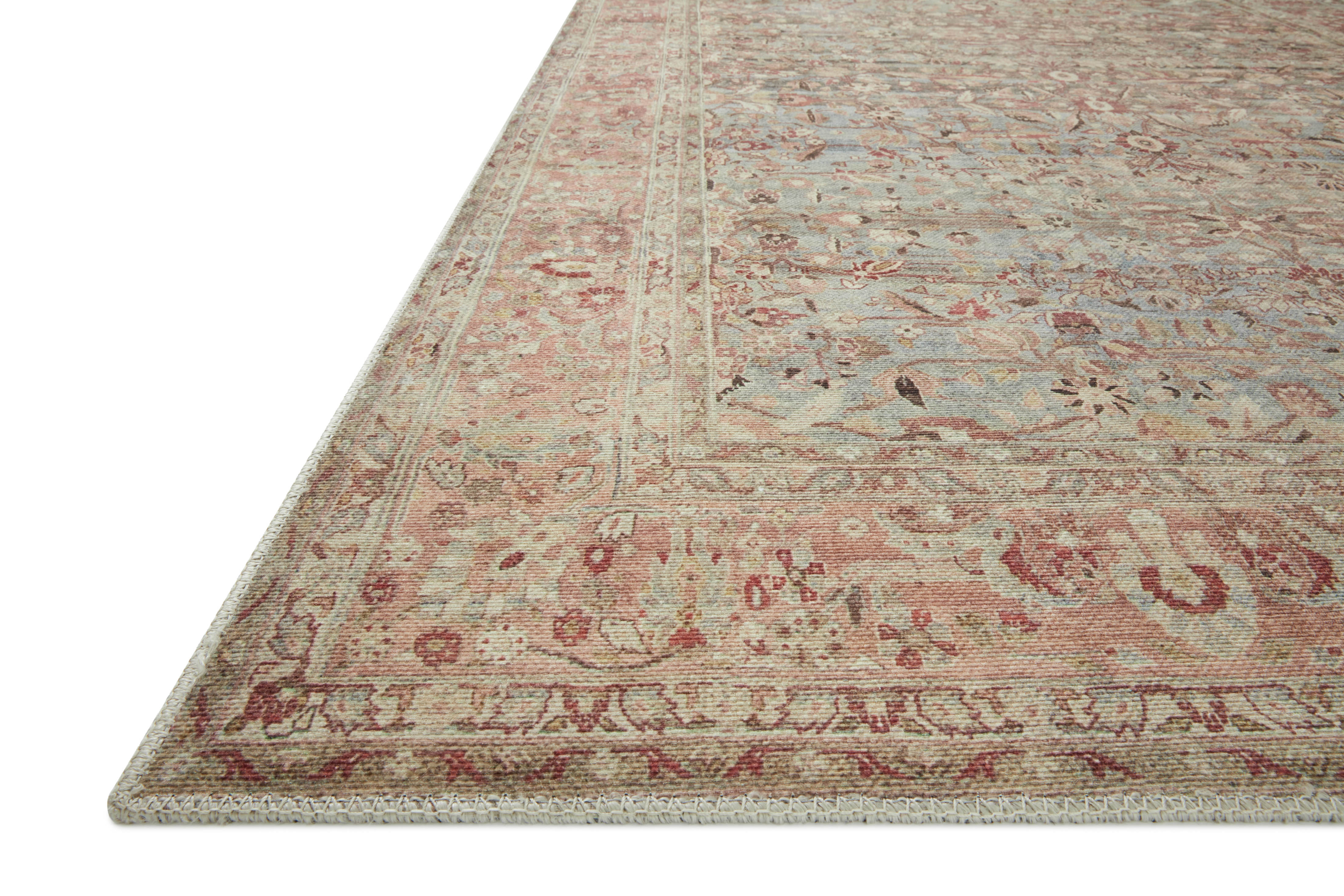 Loloi Adrian Ocean / Clay Rug 0-RUGS-patterned Loloi