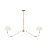 Ingela 65" Linear Chandelier LIGHTING - chandelier Visual Comfort Hand-Rubbed Antique Brass