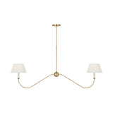Ingela 65" Linear Chandelier LIGHTING - chandelier Visual Comfort Hand-Rubbed Antique Brass
