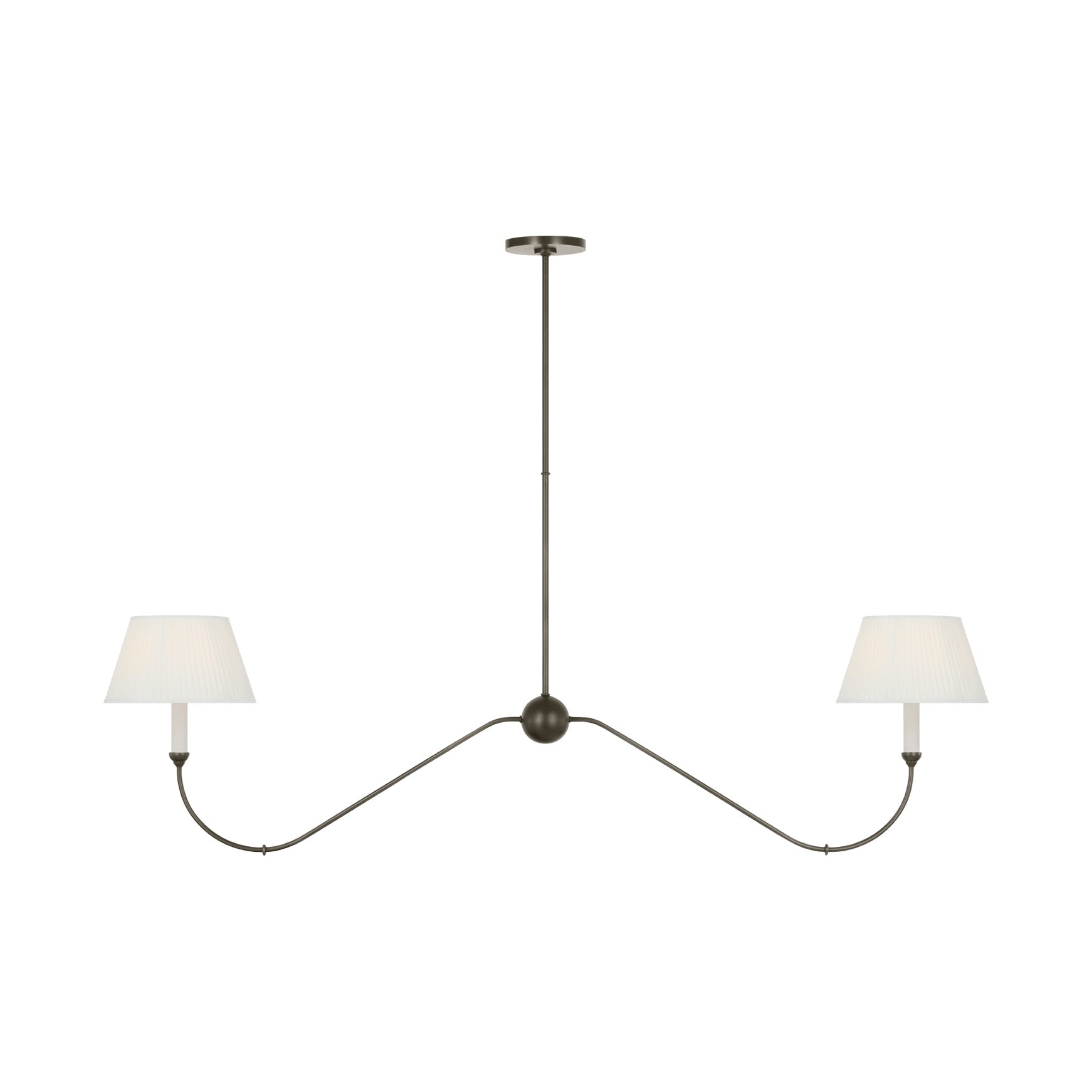 Ingela 65" Linear Chandelier, Modern Iron