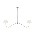 Ingela 65" Linear Chandelier LIGHTING - chandelier Visual Comfort Polished Nickel