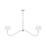 Ingela 65" Linear Chandelier LIGHTING - chandelier Visual Comfort Polished Nickel
