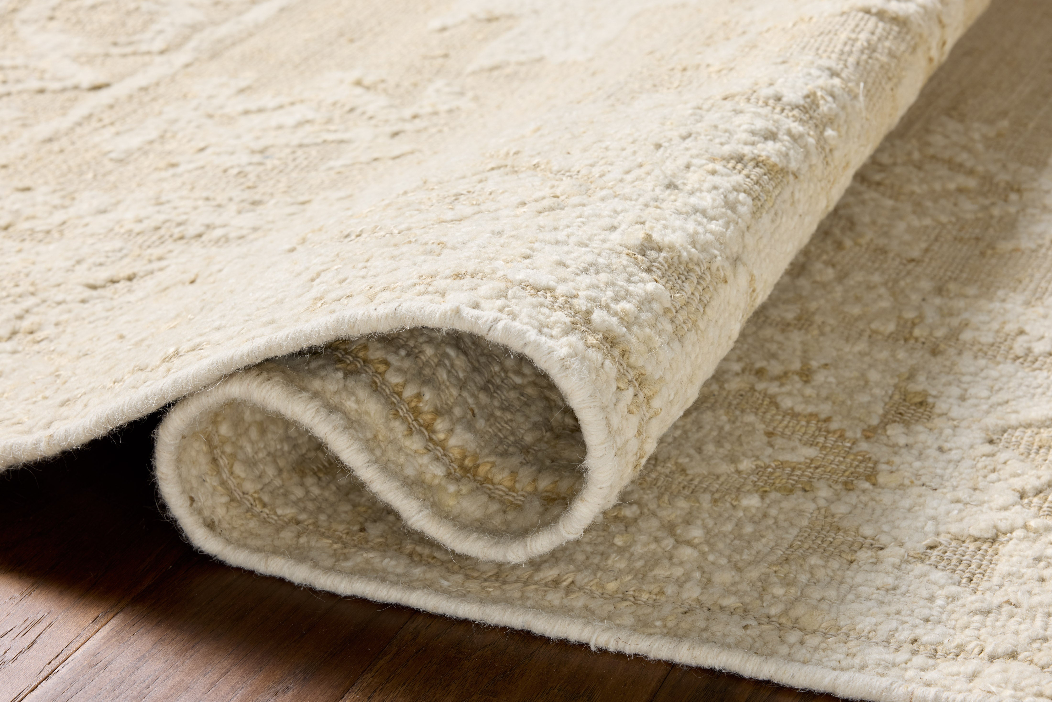 Loloi Alara Ivory / Natural Rug No.2 RUGS - wool Loloi 18" x 18" sample