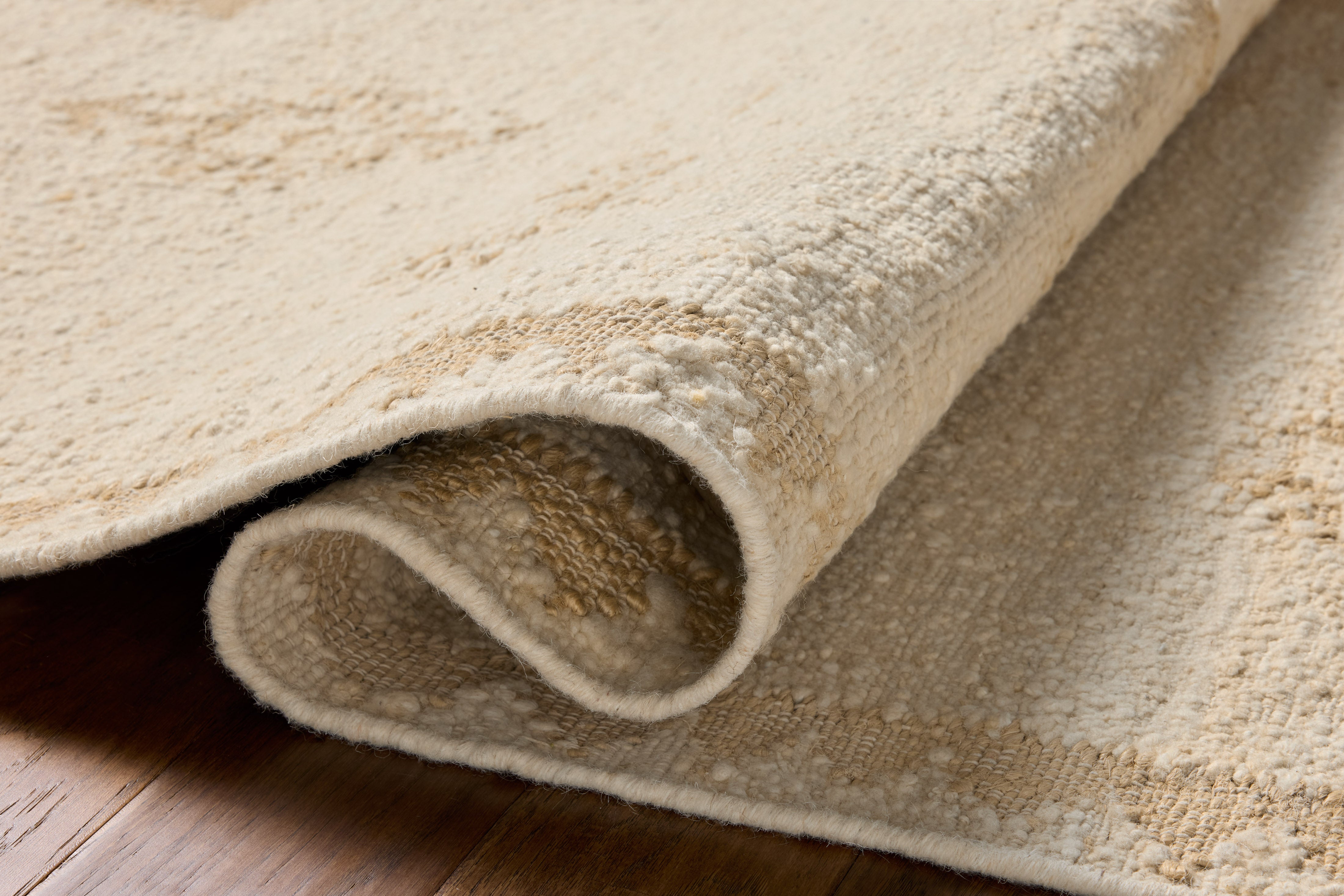 Loloi Alara Ivory / Natural Rug No.2 RUGS - wool Loloi 18" x 18" sample