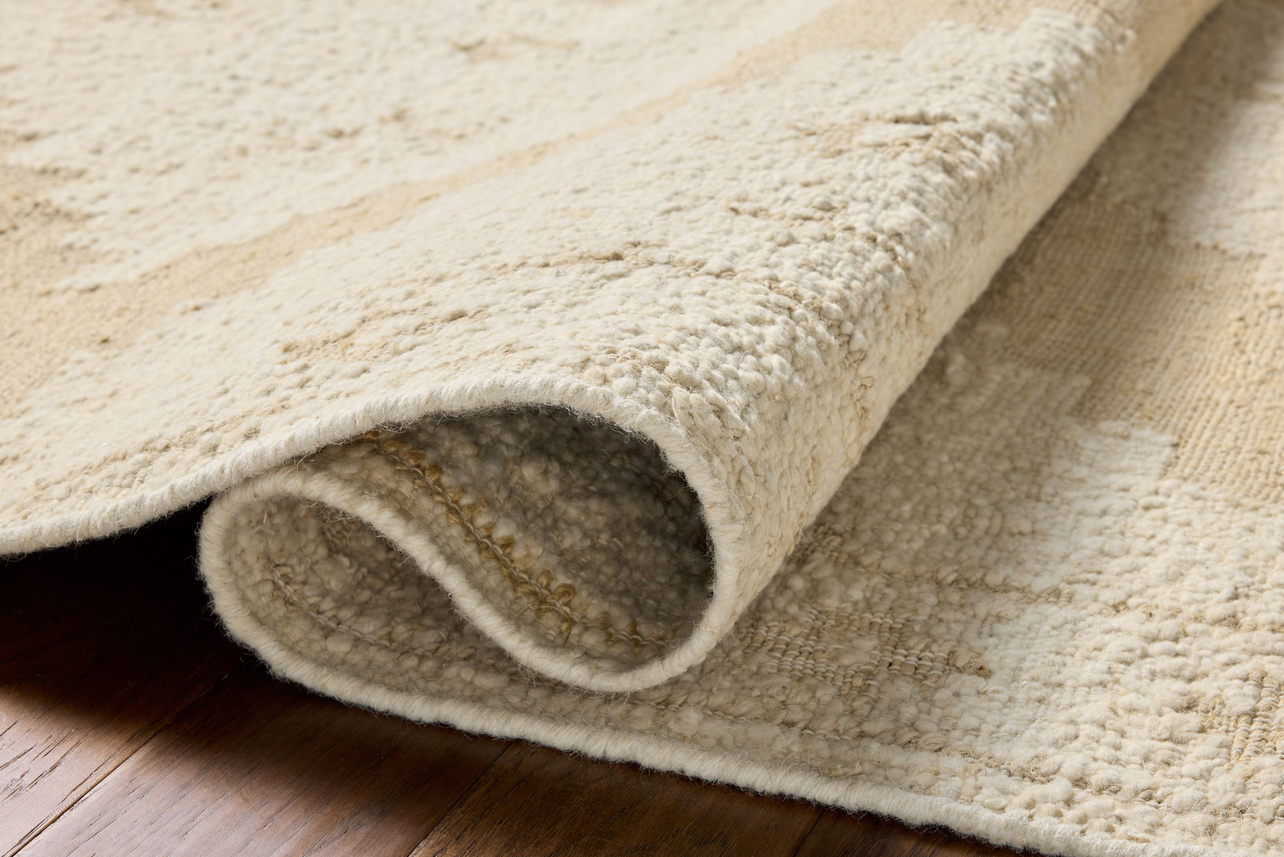 Loloi Alara Ivory / Natural Rug No.1 RUGS - wool Loloi 18" x 18" sample