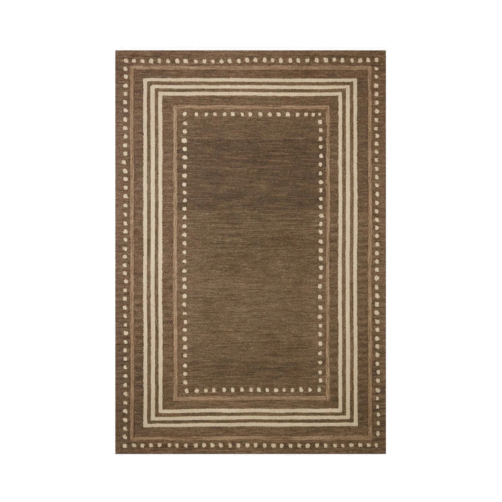 Chris Loves Julia x Loloi Alfie Bark / Natural Rug RUGS - wool Loloi